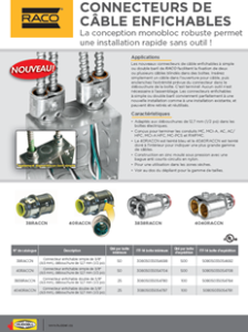 Push-in Cable Connectors Brochure- French